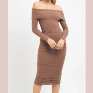 Kookai Juliene midi dress; bodycon; coco mark; cotton, elastane; size S